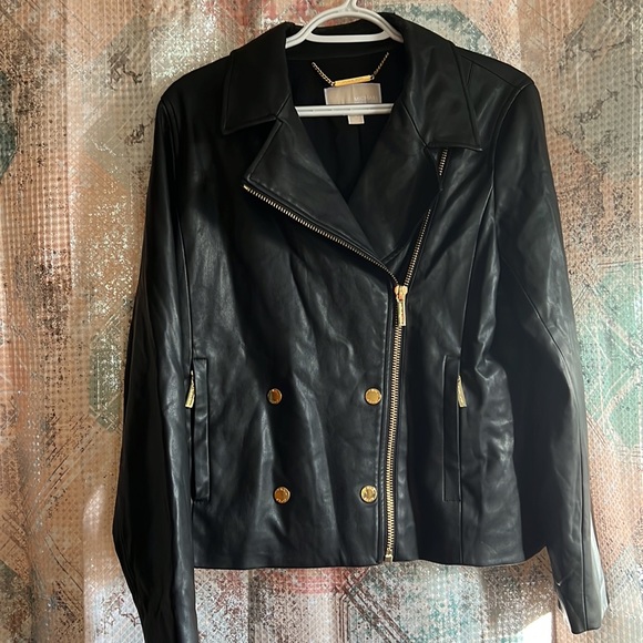 MICHAEL Michael Kors Jackets & Blazers - Micheal Kors Faux Leather Moto Jacket